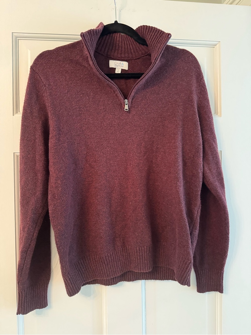 croft & barrow Men's Half-Zip Sweater in Wine